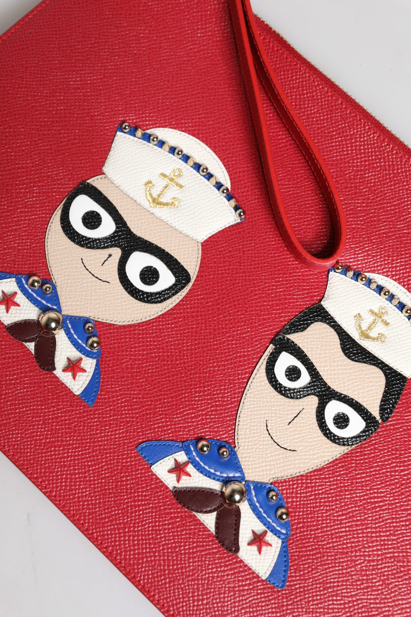 Dolce & Gabbana Kırmızı #DGFamily Süslemeli Deri El Çantası